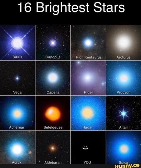 16 Brightest Stars – popular memes on the site iFunny.co #space # ...