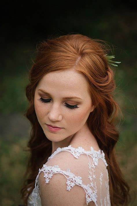 Natural And Organic Wedding Inspiration | Wedding makeup redhead ...