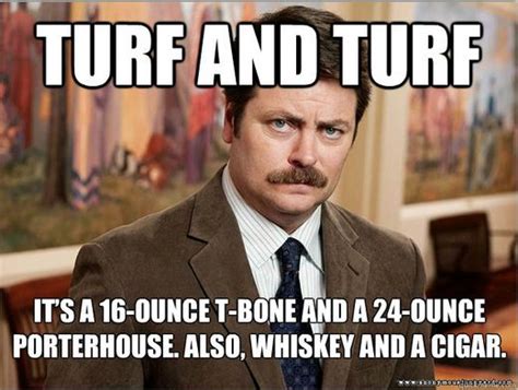 The Best Ron Swanson Food Quotes | Ron swanson, Ron swanson quotes, Ron swanson meme