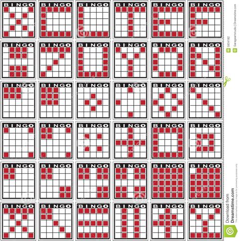 Bingo Patterns Stock Photography - Image: 5834182 | Bingo patterns, Bingo cards, Bingo games