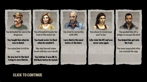 Just finished The Walking Dead game, how different were your choices ...