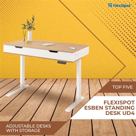Top five adjustable desks with storage | FlexiSpot