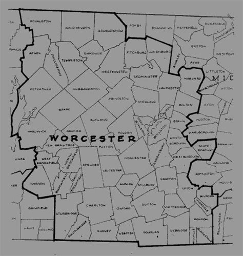 Old Maps of Worcester County, MA | Old maps, Worcester county, Map