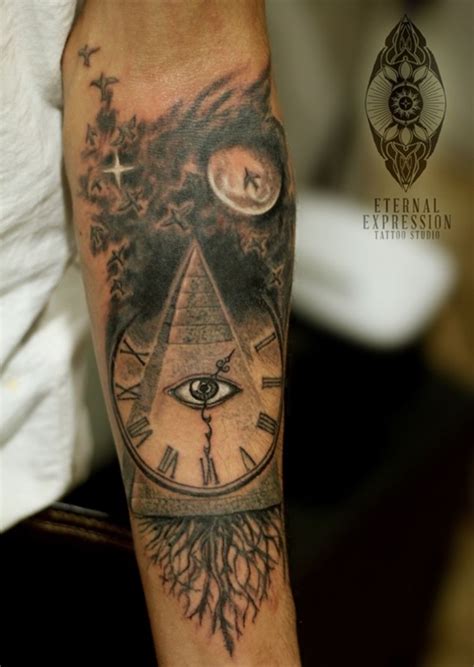 Illuminati Pyramid Tattoo