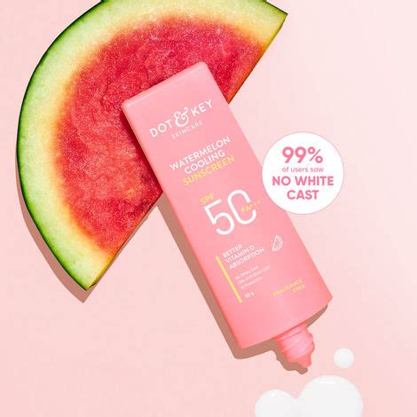 Dot & Key Watermelon Cooling Sunscreen SPF 50 PA+++ for Moisturized ...