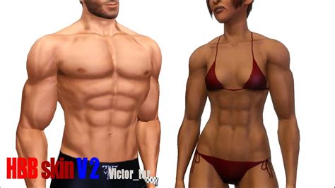 ModTheSims - Huge bodybuilder skins - V2.0,V2.1[ND bodies] | Sims 4 ...