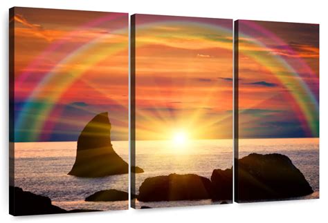 Rainbow Over Beach Wall Art | Photography
