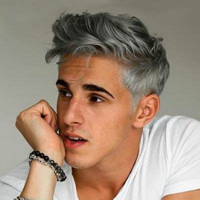 10 Best Silver hair dye men ideas | men hair color, mens hairstyles, dyed hair men