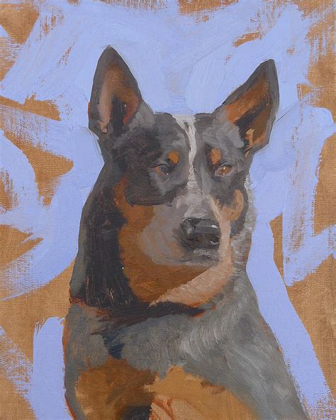 Blue Heeler Painting by Taylor Paints