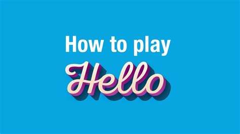 How To Play Hello (original) - YouTube