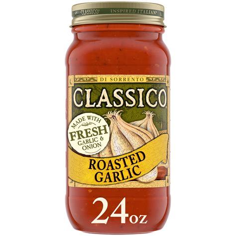 Classico Roasted Garlic Pasta Sauce, 24 oz. Jar - Walmart.com