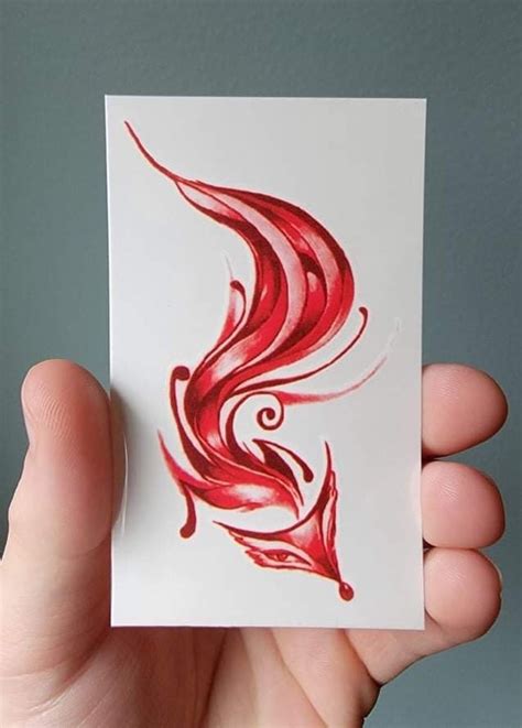 Fox Tattoo Red Fox Temporary Tattoo Waterproof - Etsy Ireland