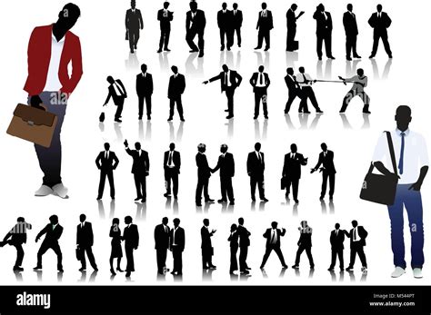 Office people silhouettes. vector Stock Vector Image & Art - Alamy