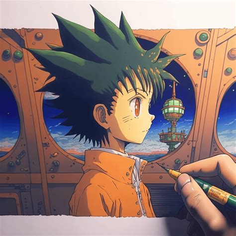 [ART] Gon from Hunter x Hunter, In the style of Studio Ghibli, by ...