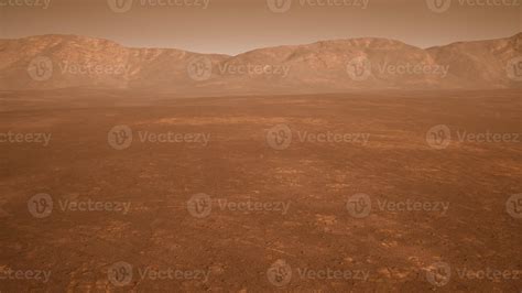 Fantastic martian landscape in rusty orange shades 5797774 Stock Photo ...