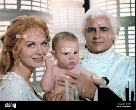 SUPERMAN Susannah York, aaron Smolinski and Marlon Brando Date: 1978 Stock Photo - Alamy