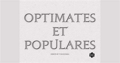 Optimates et Populares | Board Game | BoardGameGeek