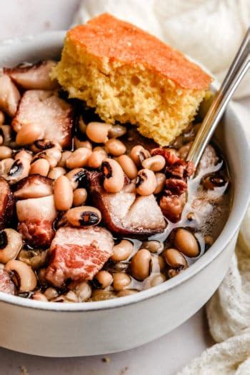 Cozy Pork Jowl (Hog Jowl) Stew | with Southern Black Eyed Peas