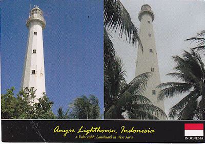 Lighthouses on Post Cards: Anyer Lighthouse, Indonesia