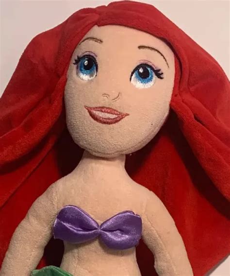PRINCESS ARIEL LITTLE Mermaid Plush Doll Soft aprox 20 Inch Disney Store $19.00 - PicClick