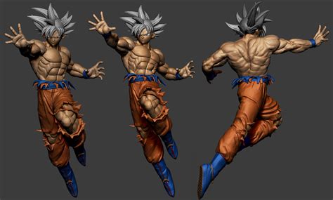 Goku 3d Model Rigged