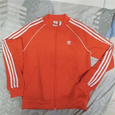 Adidas Orange Jacket, Women's Fashion, Coats, Jackets and Outerwear on ...