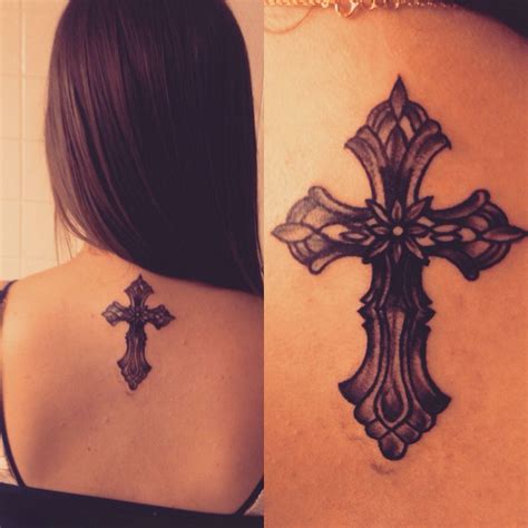 Celtic Cross Tattoos For Women On Back