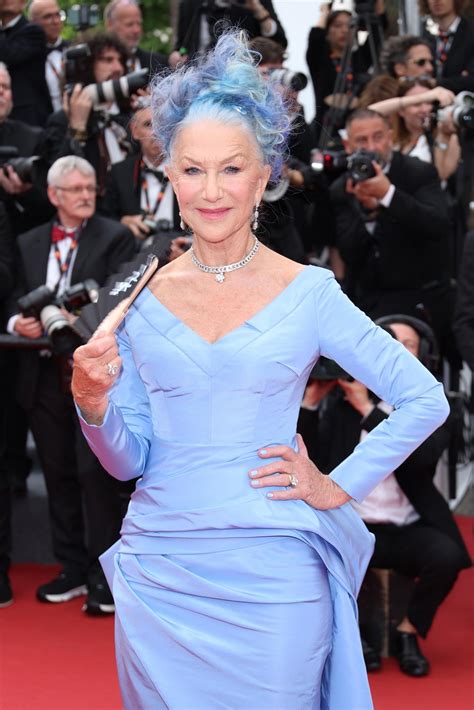 Helen Mirren debuts blue hair at Cannes Film Festival 2023