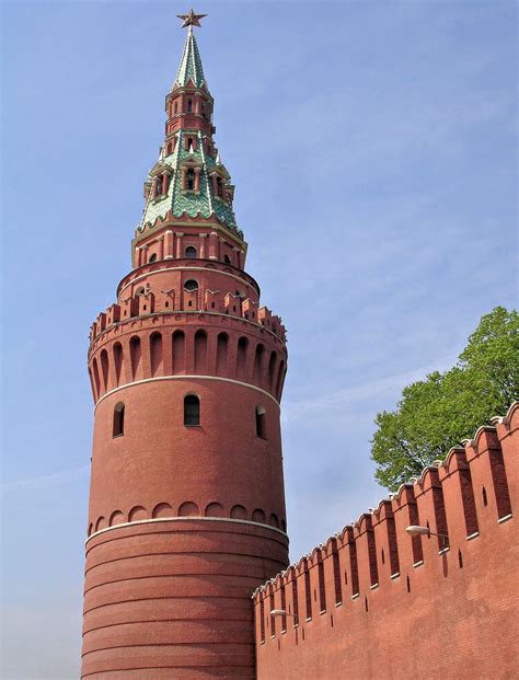 Vodovzvodnaya Tower on Kremlin Wall in Moscow, Russia - Encircle Photos