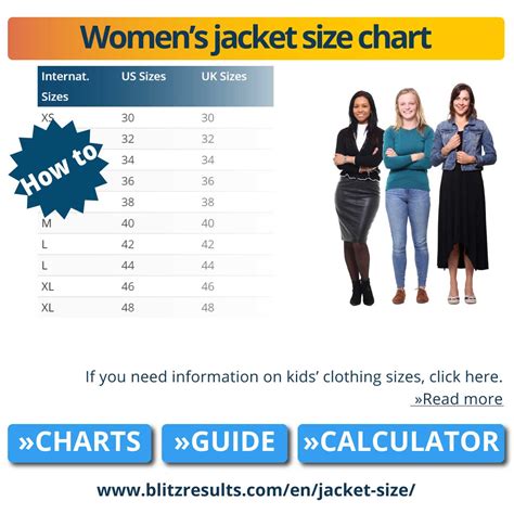 US Jacket & Coat Size Chart: Men, Women, Kids; Measuring Tip