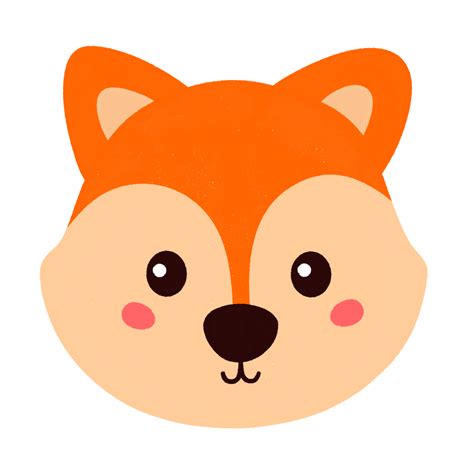 Cute fox head Cartoon. 21454150 PNG