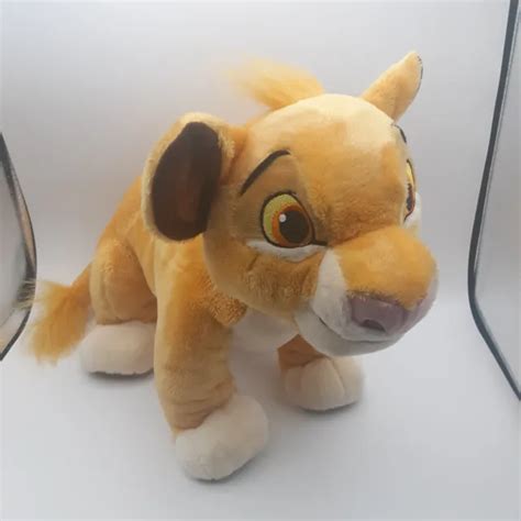 DISNEY STORE THE Lion King Simba Plush Young Cub 15" Stuffed Animal Soft Toy $14.99 - PicClick