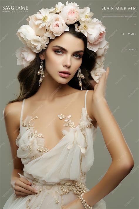 Premium AI Image | Website Layout of High End Bridal Makeup Studio for Women Ivory and Gold ...