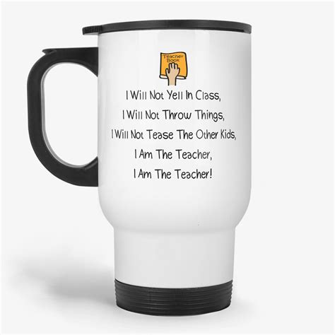 Funny Teacher Coffee Travel Mug, Gift For Mother's Day, Teacher Gift, School Travel Mug