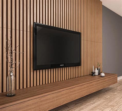 Wood Slat Wall, Wood Panel Walls, Wood Slats, Tv Wall Panel, Diy Wood Wall Paneling, Wall Panels ...