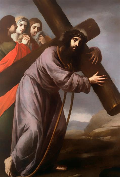 Christ Carrying His Cross Painting by Mountain Dreams - Fine Art America