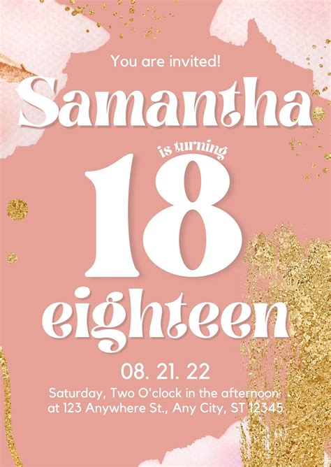 18th Birthday Quotes For Invitations