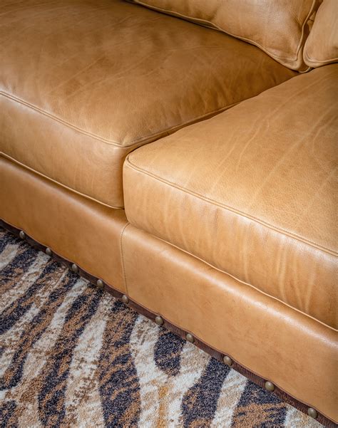 Alpine Ivory Leather Sofa | Modern Rustic Style | American Made - Adobe ...