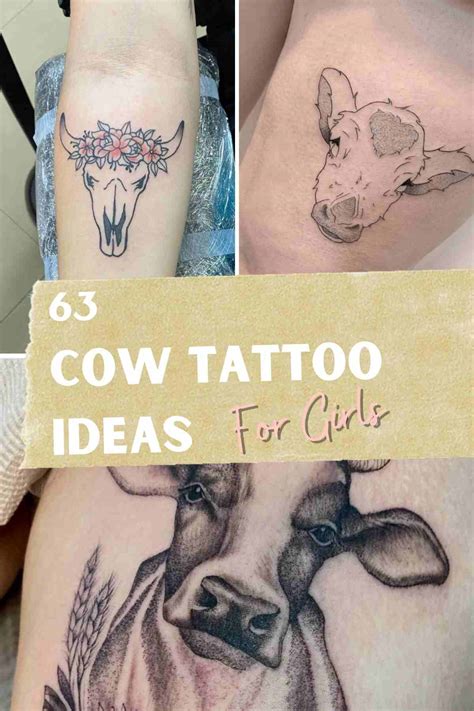 63 Cow Tattoo Ideas for Girls - Tattoo Glee