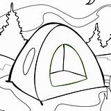 Camping Tent Coloring Page At GetColoringscom  Free Printable sketch template