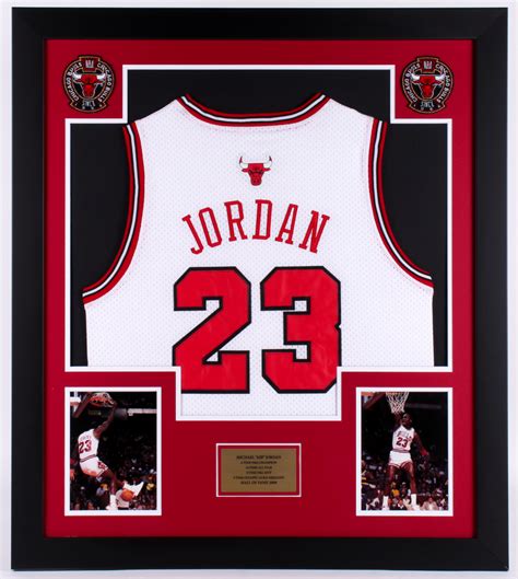 Michael Jordan 31.5x35.5 Custom Framed Jersey Display | Pristine Auction