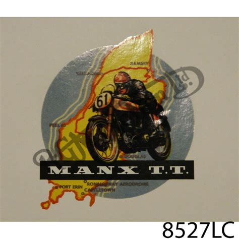 MANX TT, ISLE OF MAN, MOTORBIKE VINYL DECAL