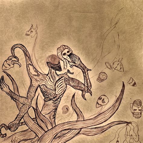 [Sketch] Nyarlathotep, the Crawling Chaos by Imaginary-Blue on DeviantArt