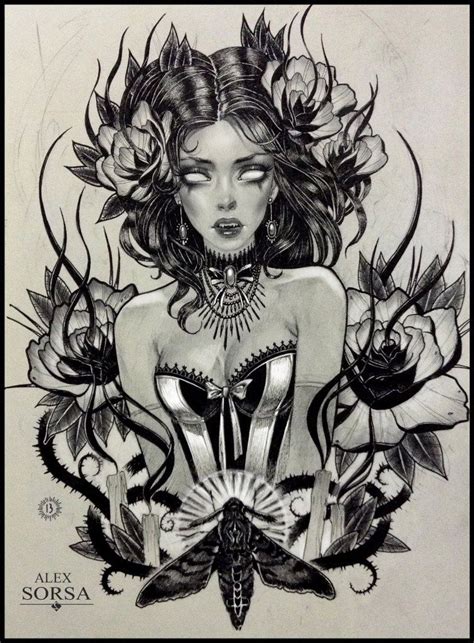 Sasha Sorsa vk.com/alexsorsa | Girl tattoos, Black white art, Face art