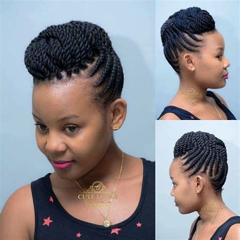 Natural hair braids, Natural hair updo, Natural hair twists