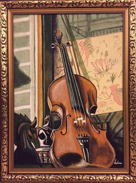 Violins-original acrylic painting - Hisham Gallery - Paintings & Prints, Entertainment, Other ...