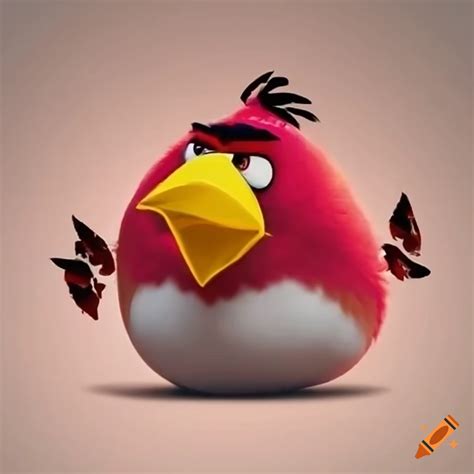 Angry bird - a popular cartoon character on Craiyon