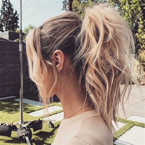 20 Collection of Messy High Ponytail Hairstyles with Teased Top