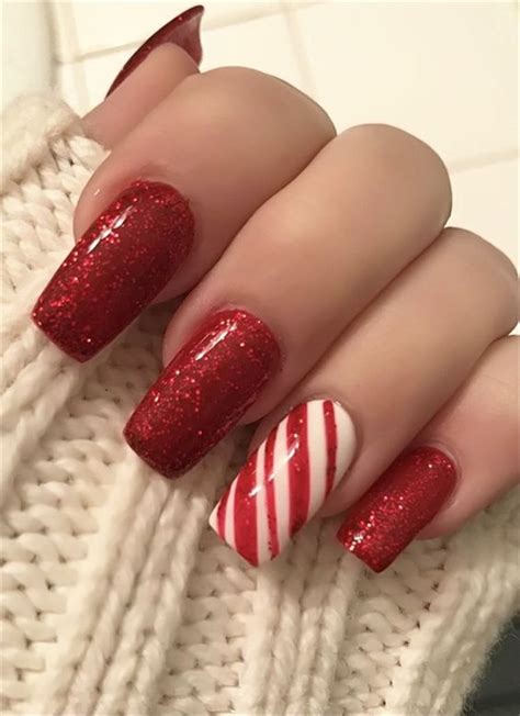 Christmas Nails Square Easy