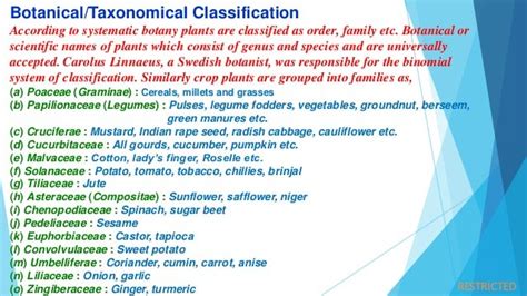 Classification of crops